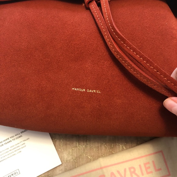 ♦️SOLD♦️Mansur Gavriel Lady Bag in Burnt orange suede - Picture 6 of 15